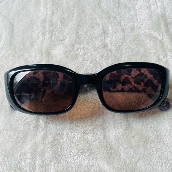 Coach Sadie S607 Black Purple Prescription Eye Glasses Frames 135 Women Designer - Picture 2 of 5